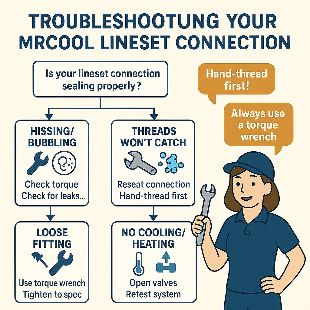 Troubleshooting Guide What to Do If Your MRCOOL Lineset Isn’t Connecting Properly