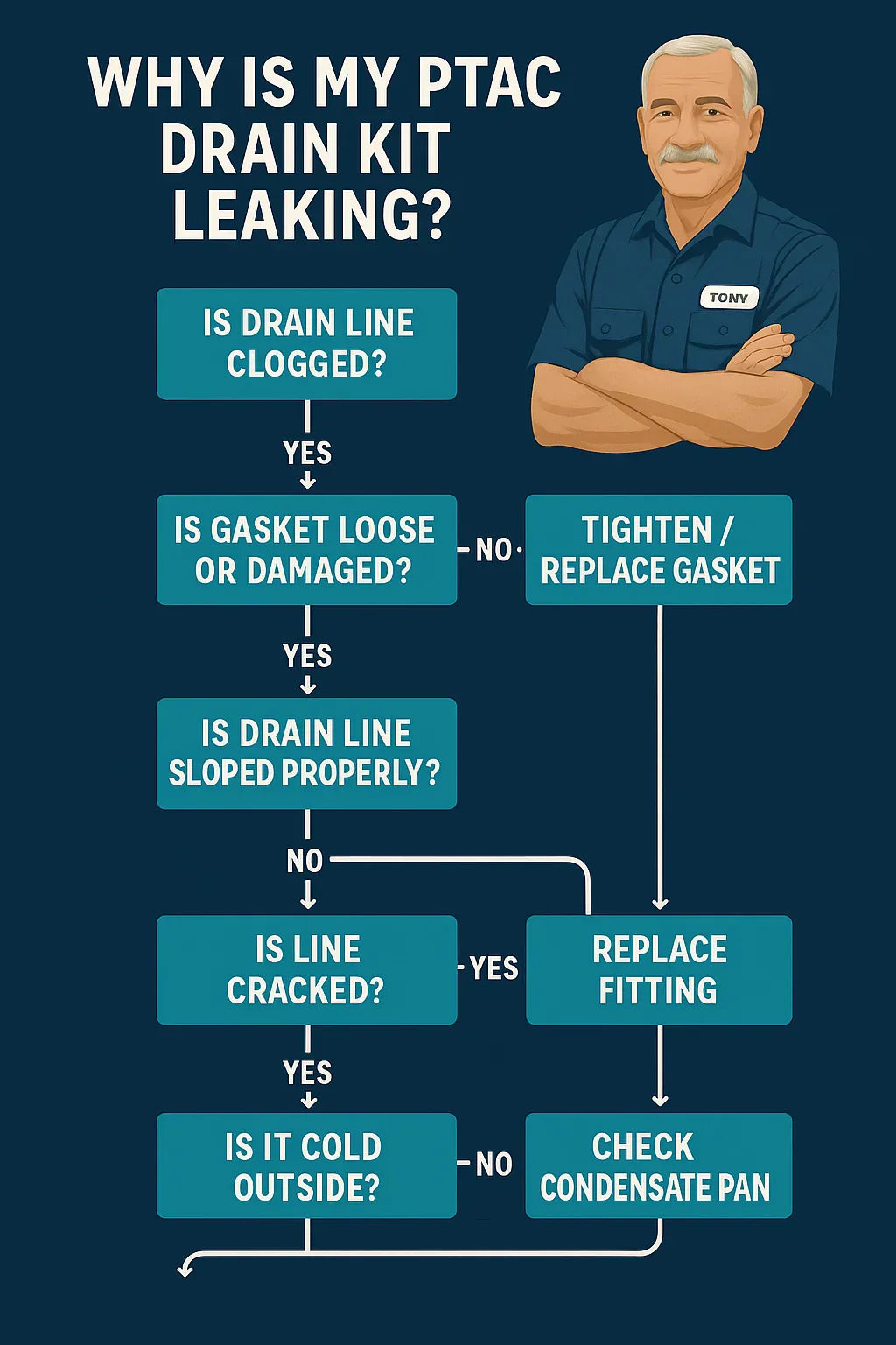 Troubleshooting Guide What to Do If Your PTAC Drain Kit Is Leaking
