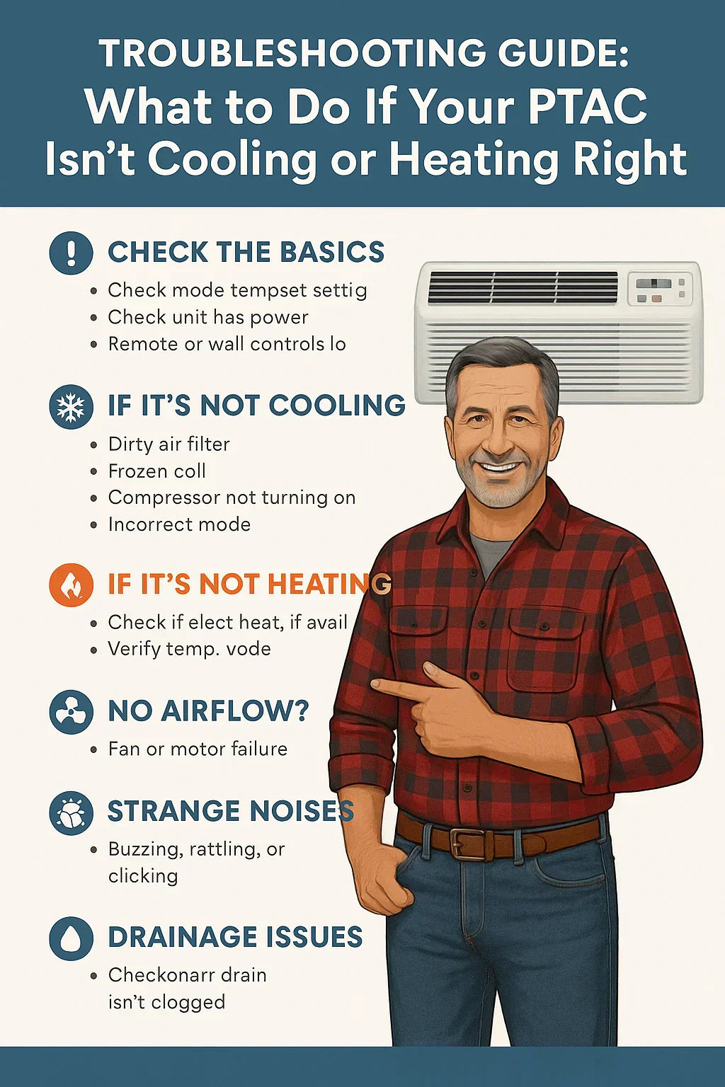 Troubleshooting Guide: What to Do If Your PTAC Isn’t Cooling or Heating Right