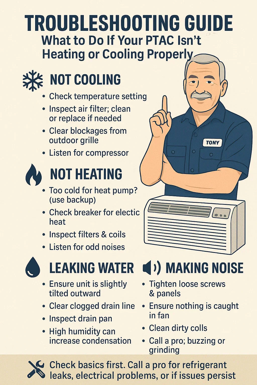 Troubleshooting Guide: What to Do If Your PTAC Isn’t Heating or Cooling Properly