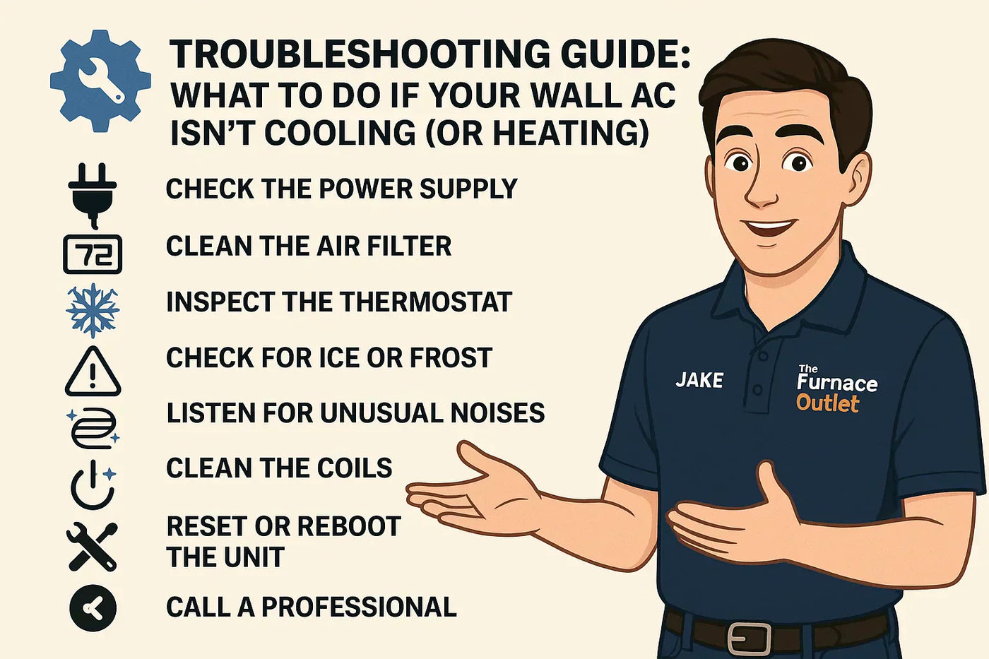 How to Troubleshoot If Your Wall Air Conditioner Isn't Heating or Cooling