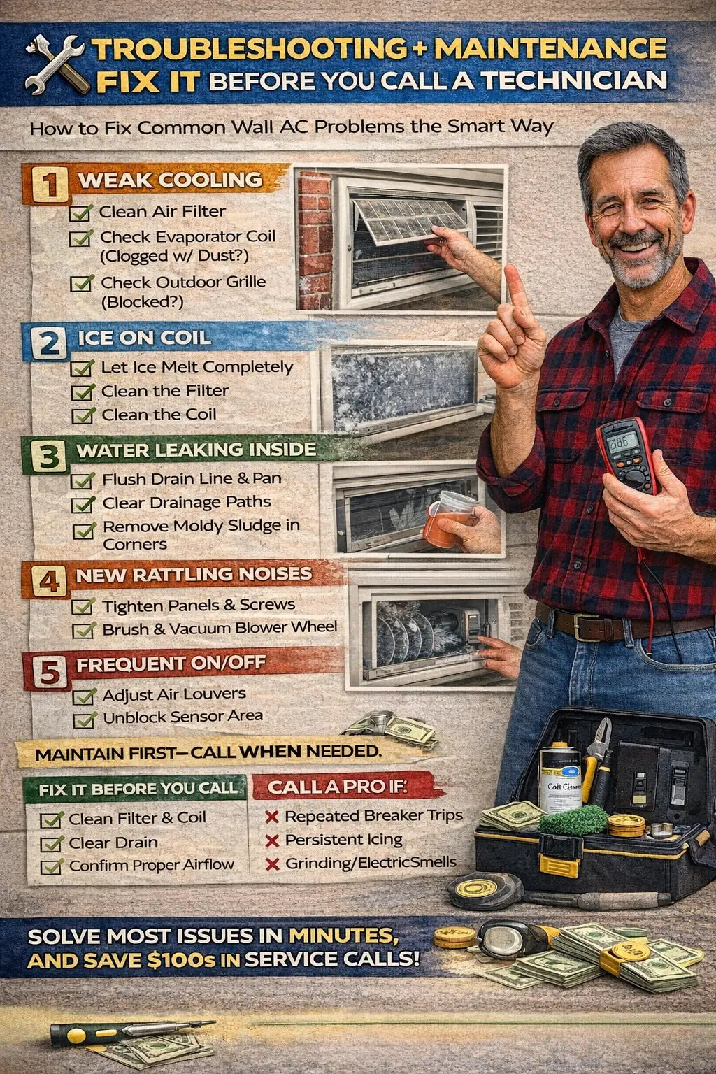 Troubleshooting + Maintenance: Fix It Before You Call a Technician