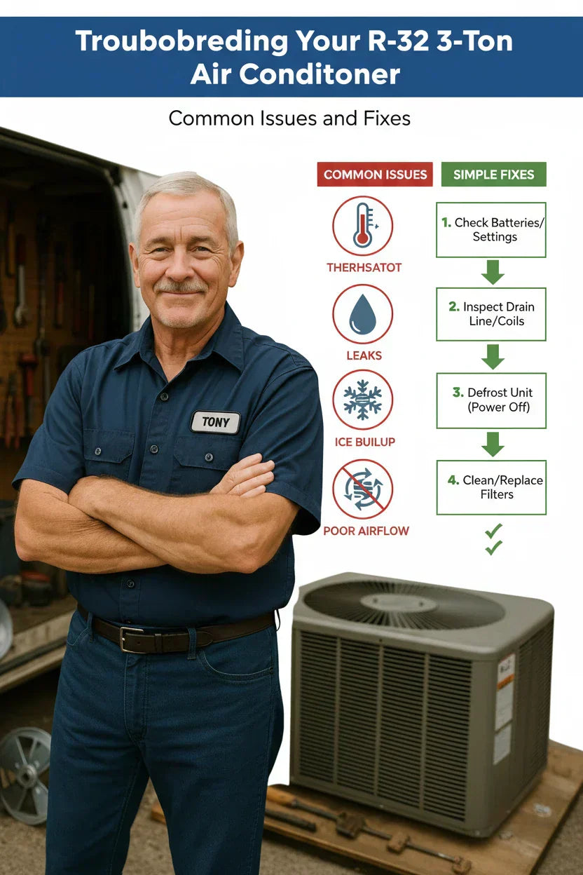 Troubleshooting Your R-32 3-Ton Air Conditioner Common Issues and Fixes