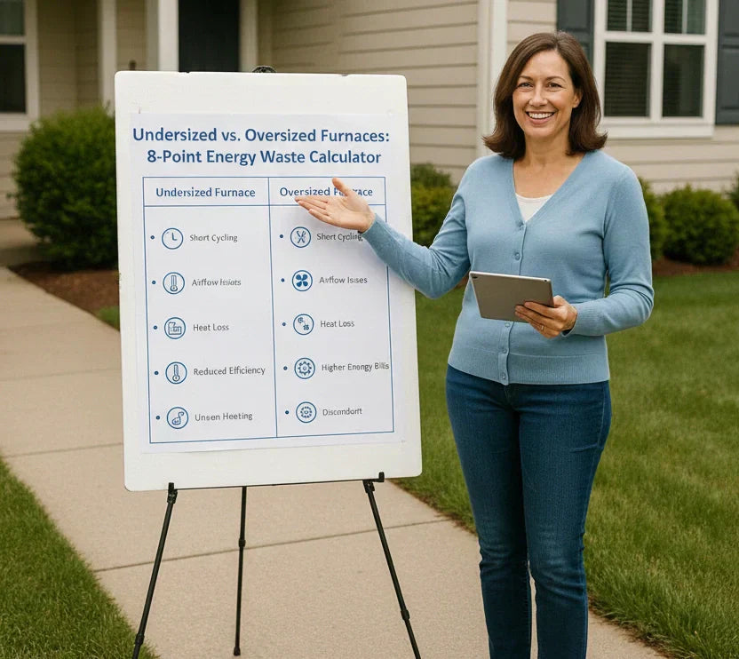 Undersized vs. Oversized Furnaces: Samantha’s 8-Point Energy Waste Calculator You Should Try First