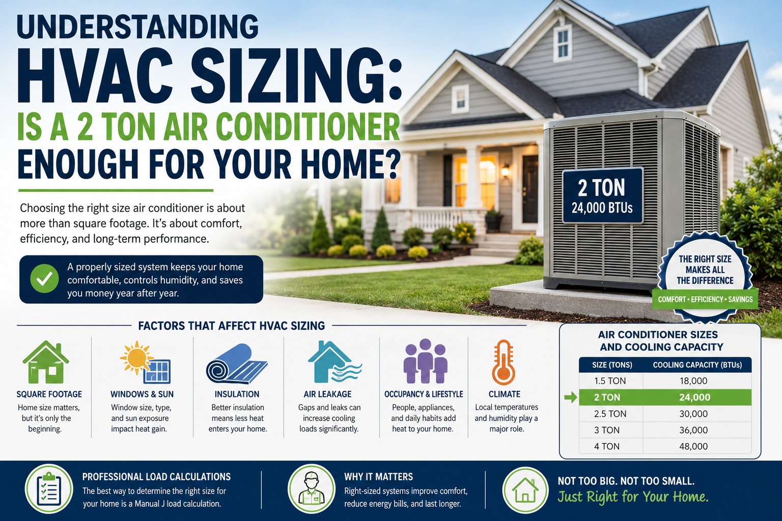 Understanding HVAC Sizing: Is a 2 Ton Air Conditioner Enough for Your Home?