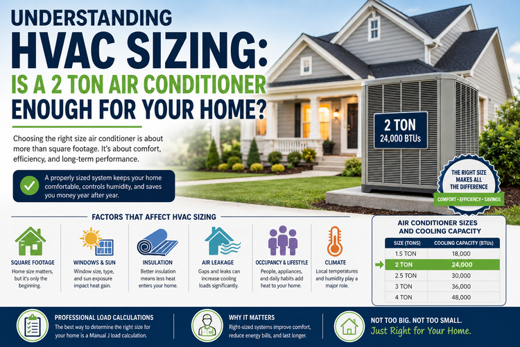 Understanding HVAC Sizing: Is a 2 Ton Air Conditioner Enough for Your Home?