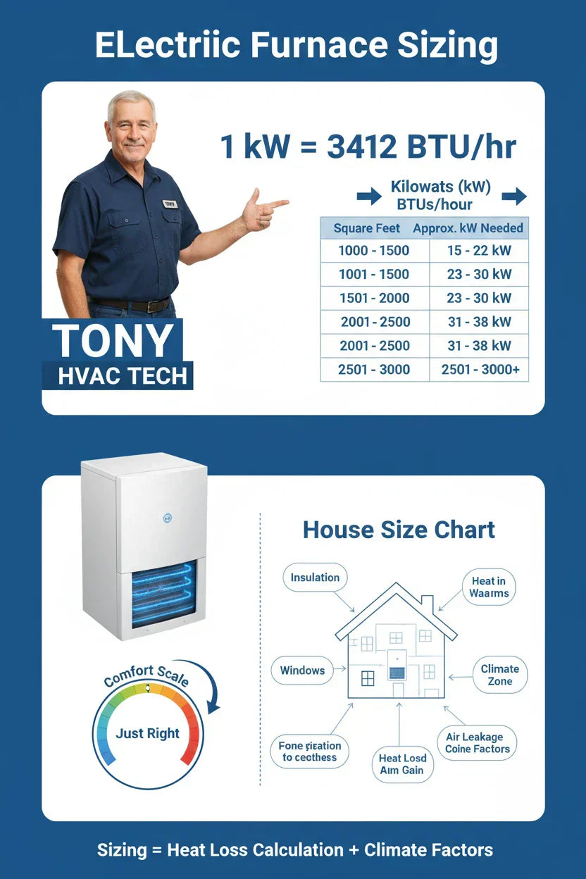 Understanding Kilowatts and BTUs: How to Size Your Electric Furnace for Perfect Comfort