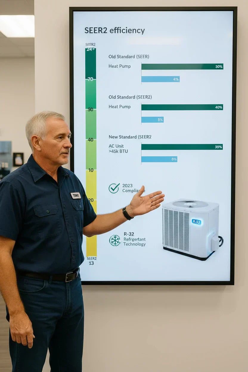 Understanding SEER2: How the New Energy Efficiency Standards Affect Your R-32 AC