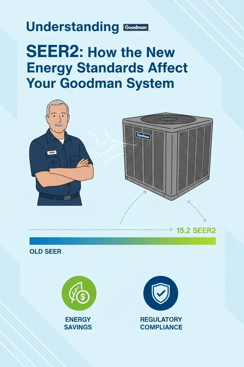 Understanding SEER2: How the New Energy Standards Affect Your Goodman System