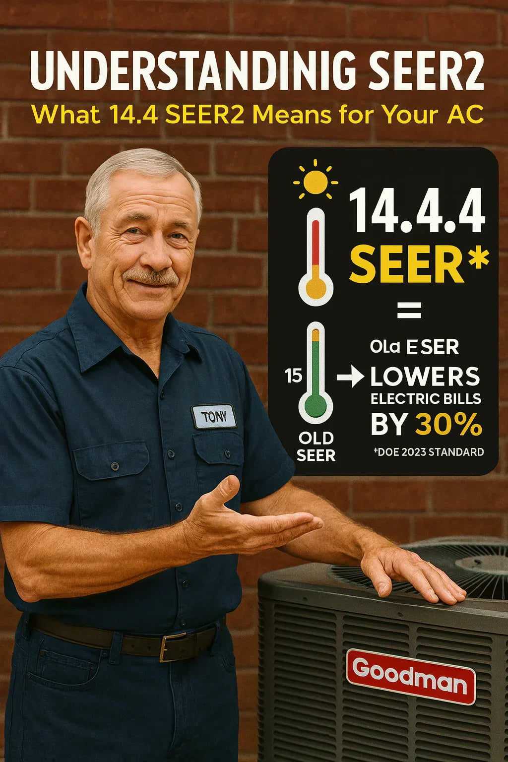 Understanding SEER2: What 14.4 SEER2 Means for Your Goodman 3 Ton R-32 AC