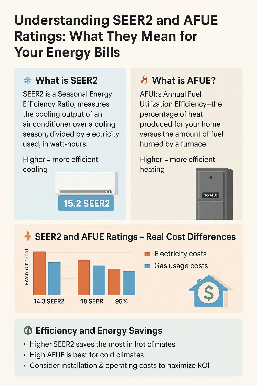 Understanding SEER2 and AFUE Ratings: What They Mean for Your Energy Bills
