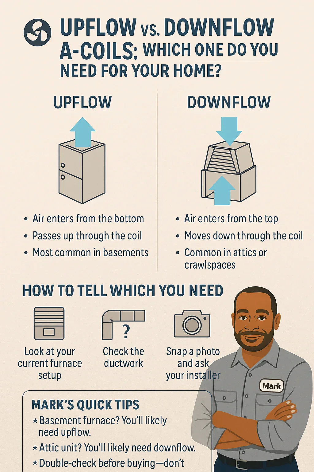 Upflow vs. Downflow A-Coils Which One Do You Need for Your Home