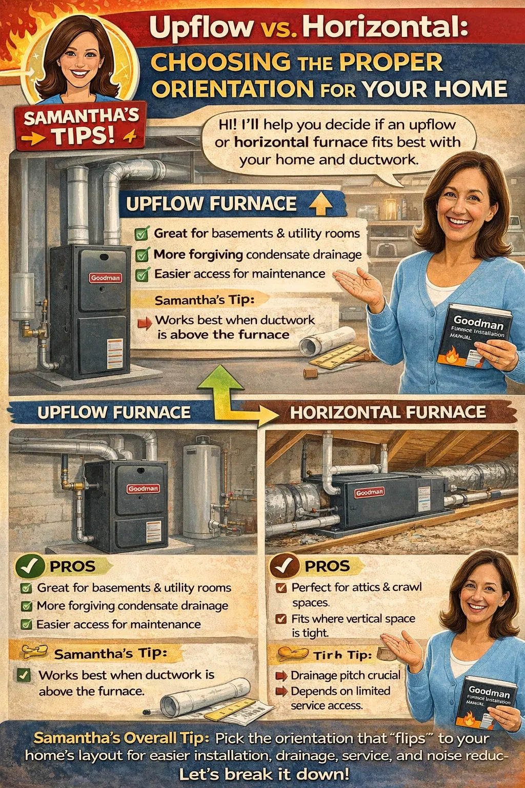 Upflow vs. Horizontal: Choosing the Proper Orientation for Your Home