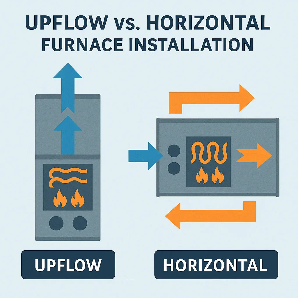 Upflow vs. Horizontal Furnace Installation: Which One Fits Your Utility Space?