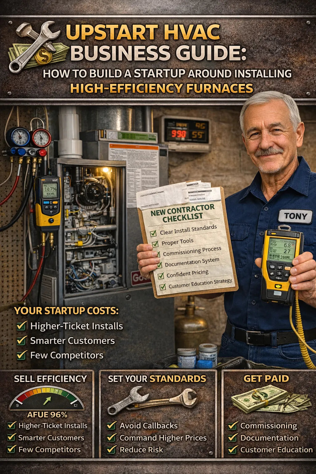 Upstart HVAC Business Guide: How to Build a Startup Around Installing High-Efficiency Furnaces