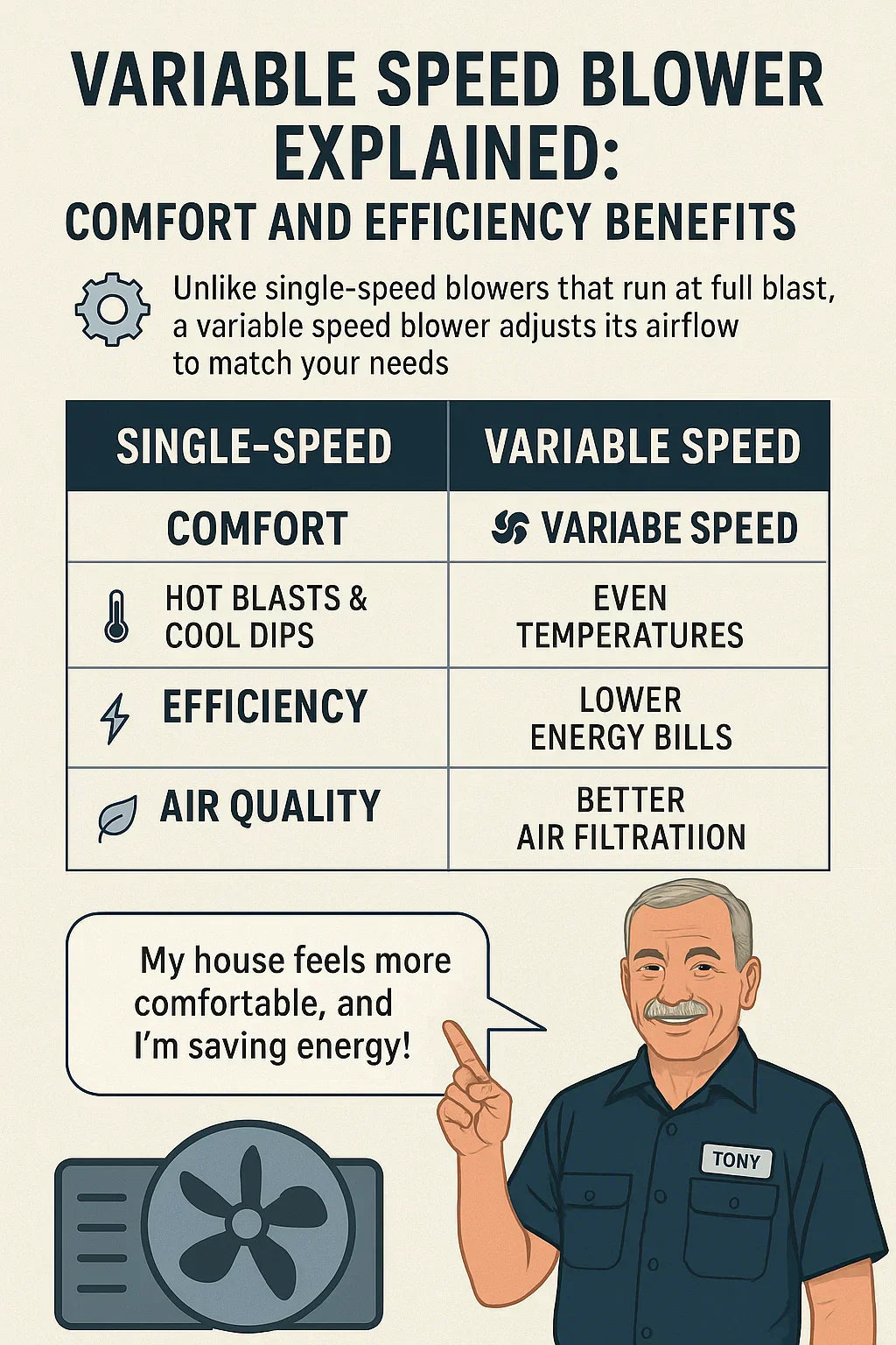 Variable Speed Blower Explained Comfort and Efficiency Benefits
