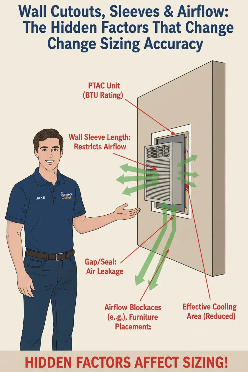 Wall Cutouts, Sleeves & Airflow: The Hidden Factors That Change Sizing Accuracy