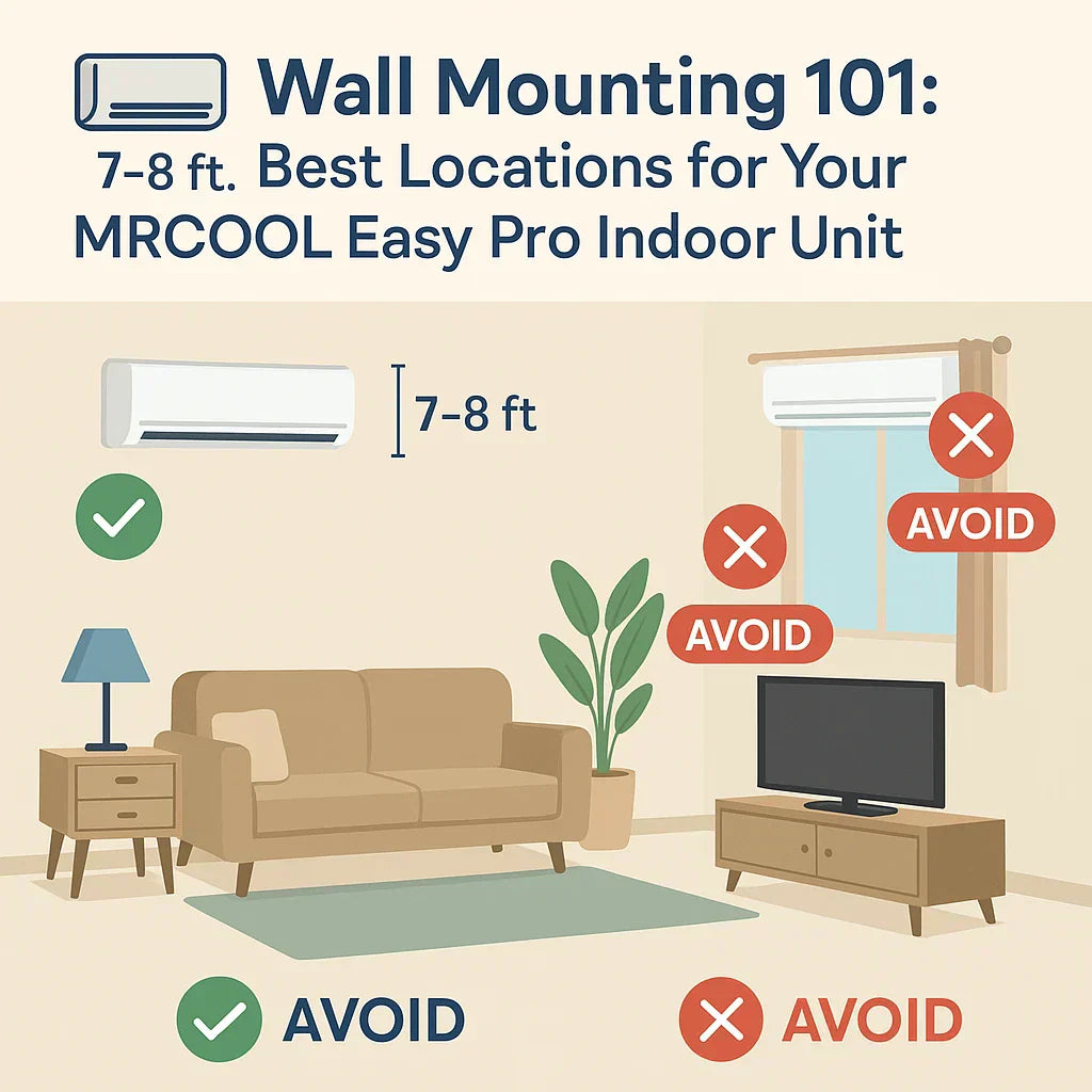 Wall Mounting 101: Best Locations for Your MRCOOL Easy Pro Indoor Unit