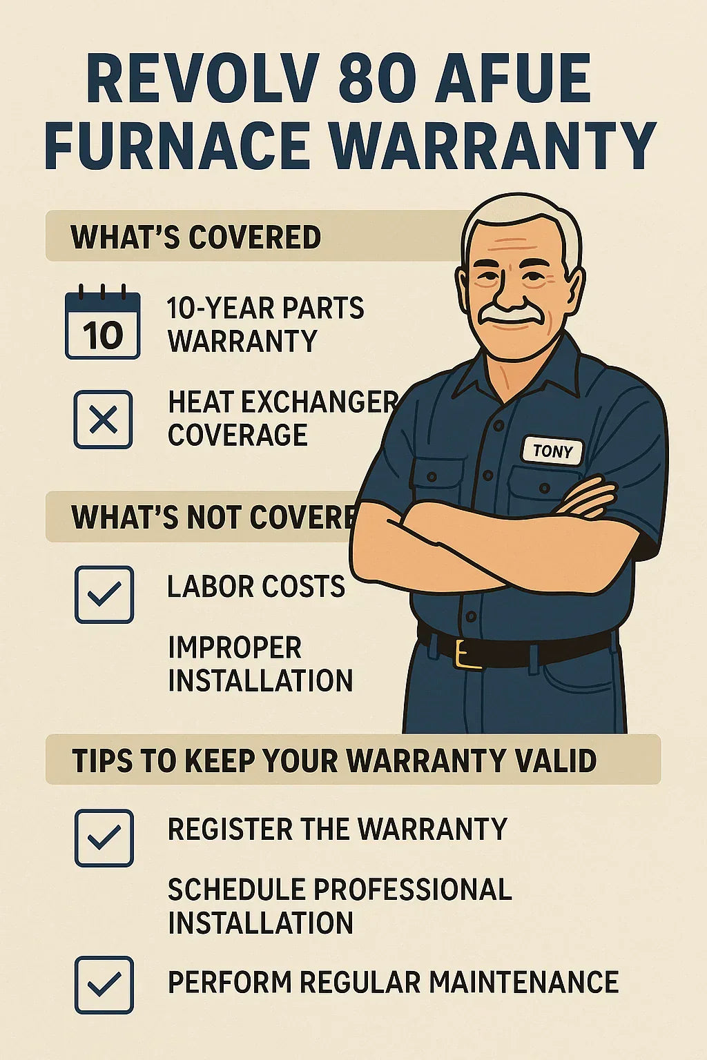 Warranty & Lifespan What to Expect from the Revolv 80 AFUE Furnace