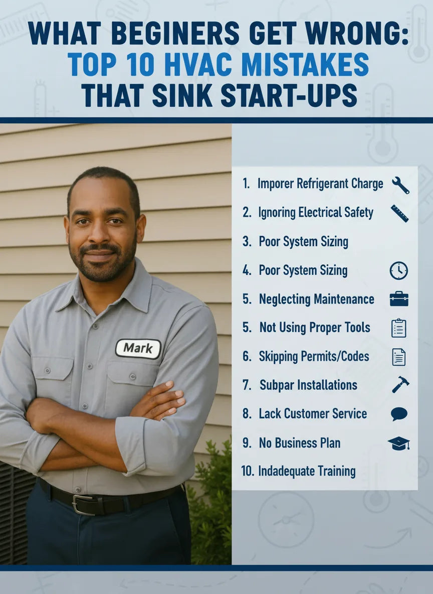 What Beginners Get Wrong: Top 10 HVAC Mistakes That Sink Start-Ups