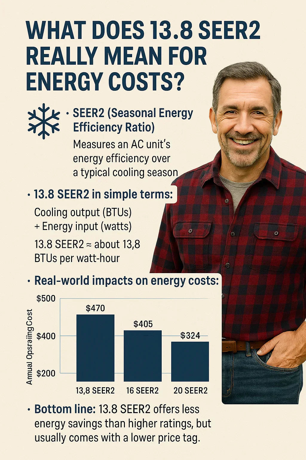 What Does 13.8 SEER2 Really Mean for Energy Costs