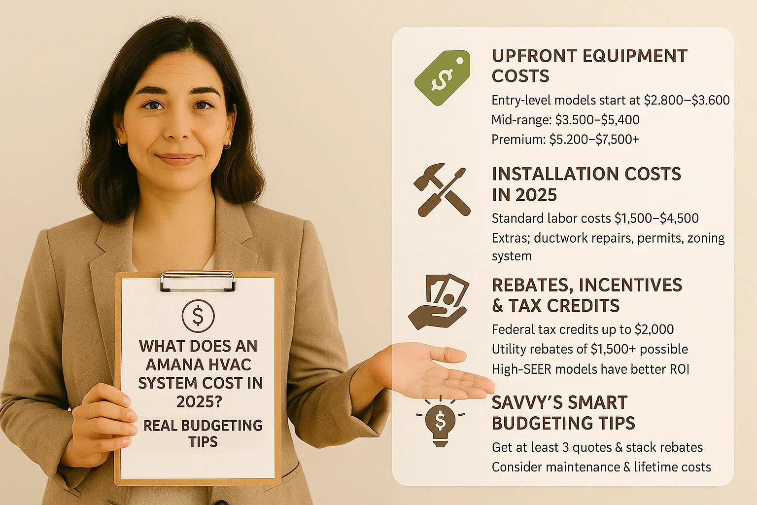 What Does an Amana HVAC System Cost in 2025? Real Budgeting Tips