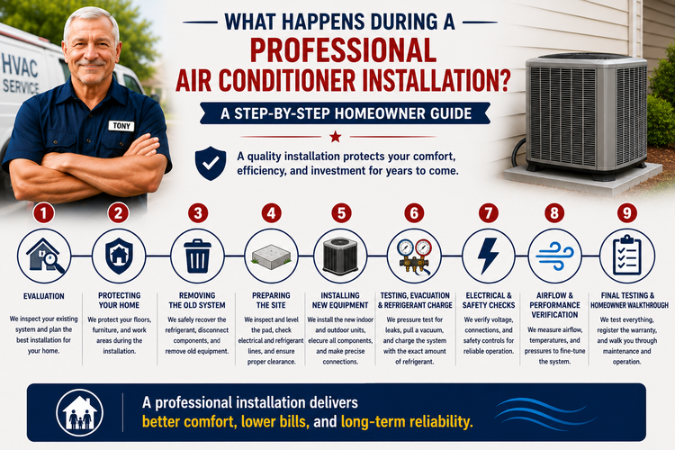 What Happens During a Professional Air Conditioner Installation