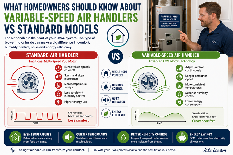 What Homeowners Should Know About Variable-Speed Air Handlers vs Standard Models