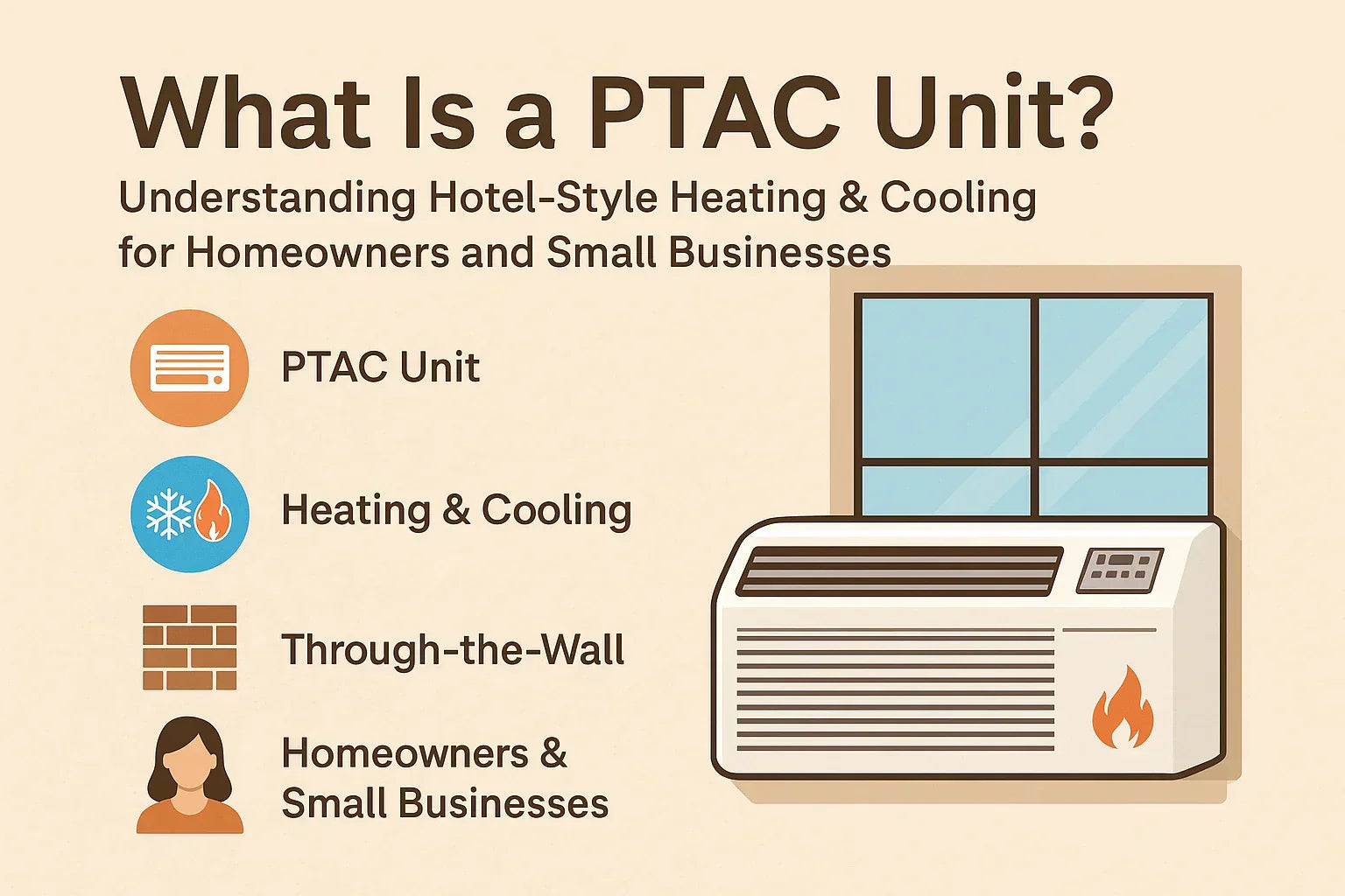 What Is a PTAC Unit? Understanding Hotel-Style Heating & Cooling for Homeowners and Small Businesses