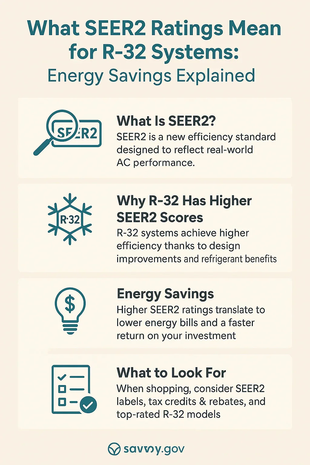 What SEER2 Ratings Mean for R-32 Systems Energy Savings Explained