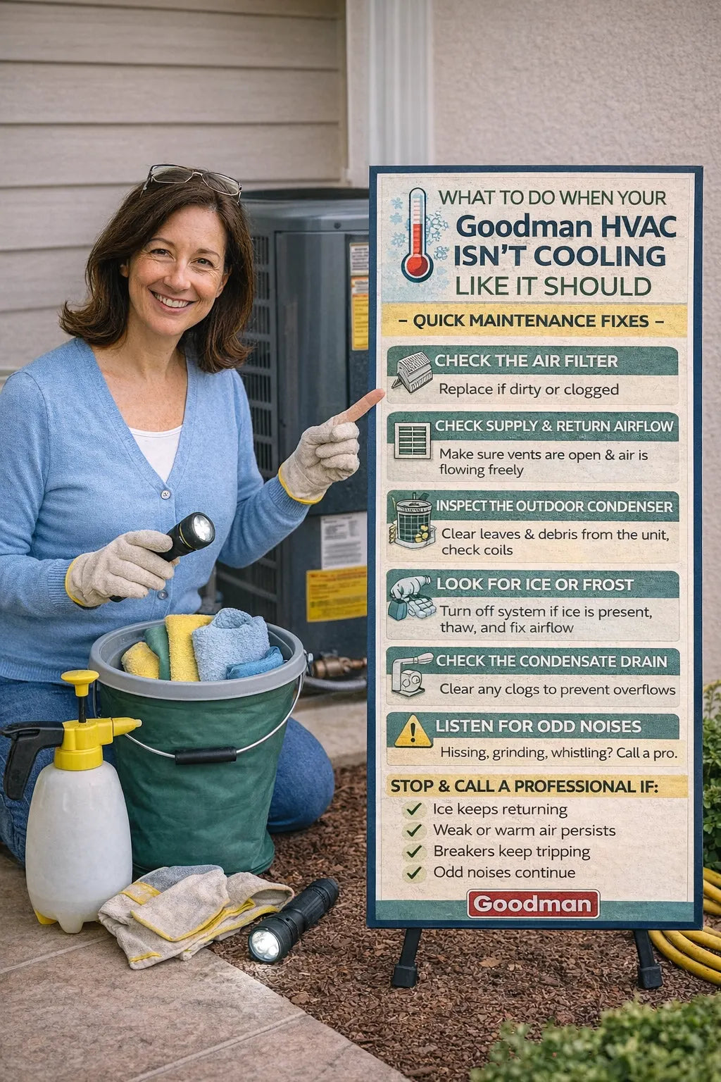 What to Do When Your Goodman HVAC Isn’t Cooling Like It Should — Quick Maintenance Fixes
