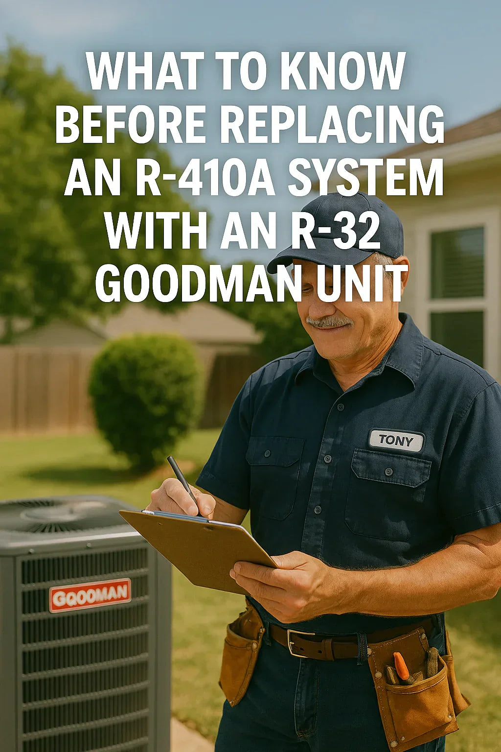 What to Know Before Replacing an R-410A System with an R-32 Goodman Unit
