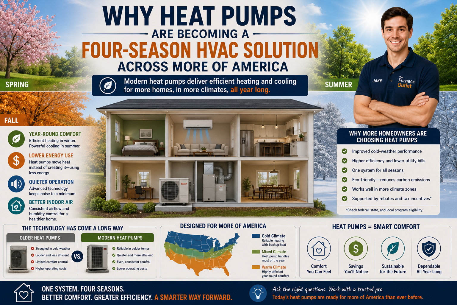 Why Heat Pumps Are Becoming a Four-Season HVAC Solution Across More of America