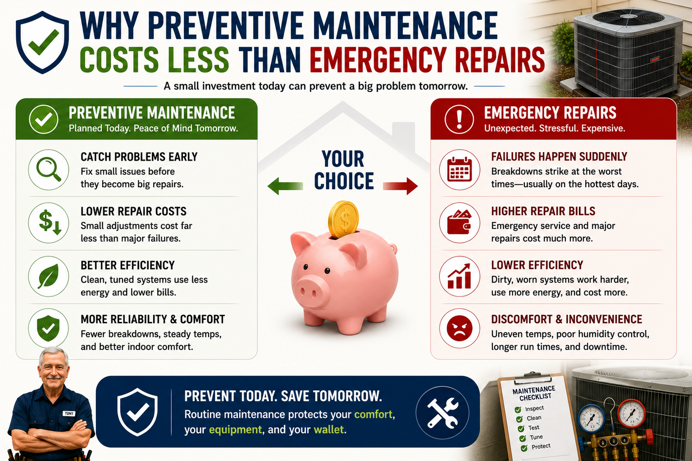Why Preventive Maintenance Costs Less Than Emergency Repairs