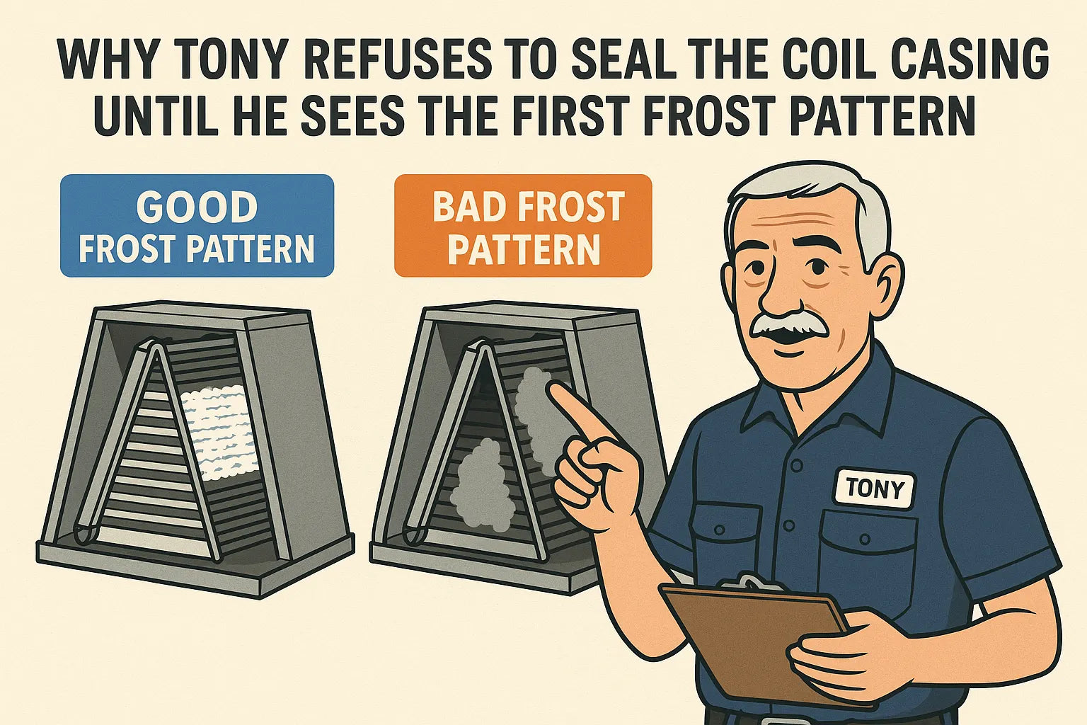 Why Tony Refuses to Seal the Coil Casing Until He Sees the First Frost Pattern