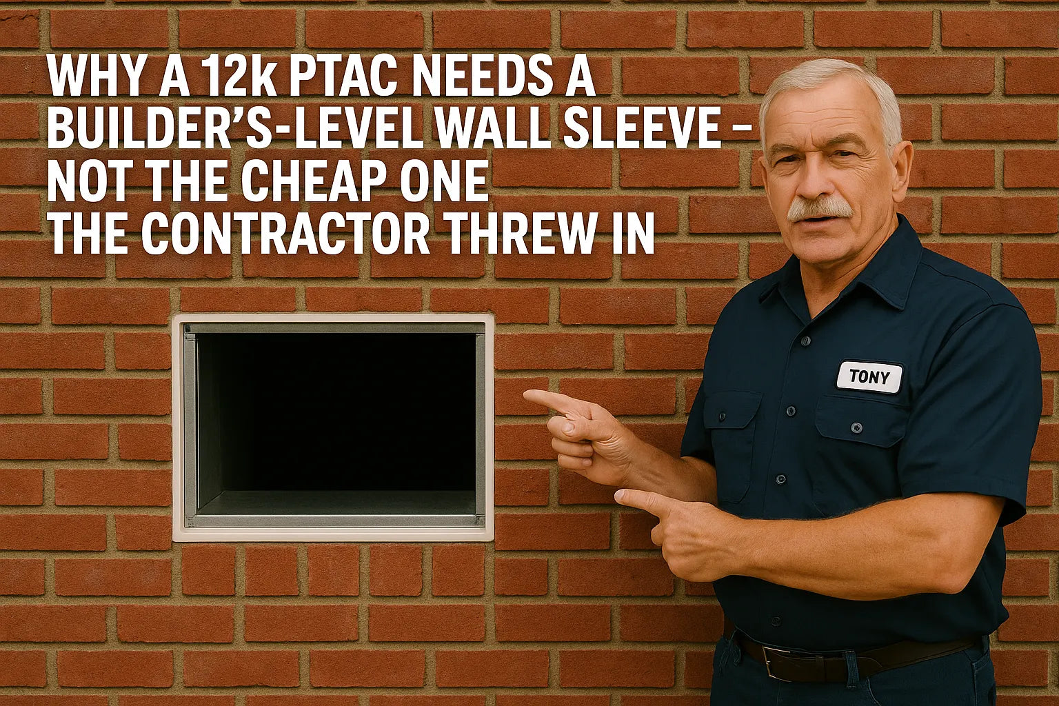 Why a 12k PTAC Needs a Builder’s-Level Wall Sleeve — Not the Cheap One the Contractor Threw In