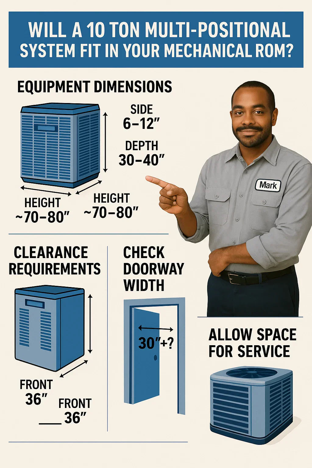 Will a 10 Ton Multi-Positional System Fit in Your Mechanical Room