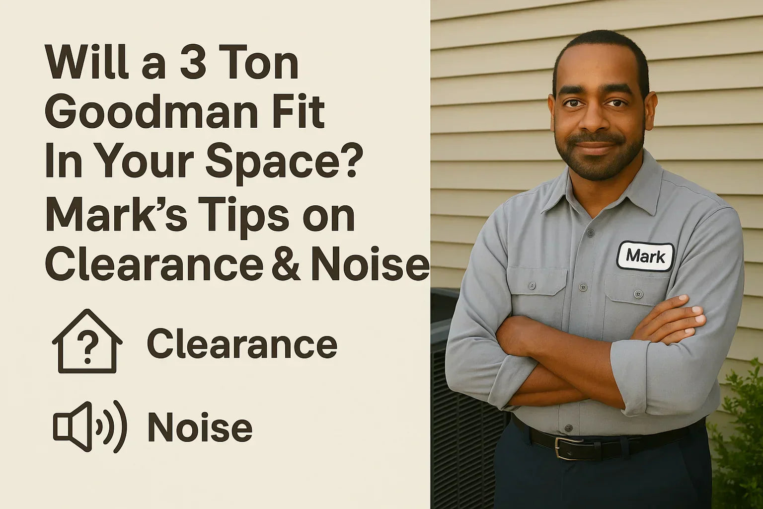 Will a 3 Ton Goodman Fit in Your Space? Mark’s Tips on Clearance & Noise