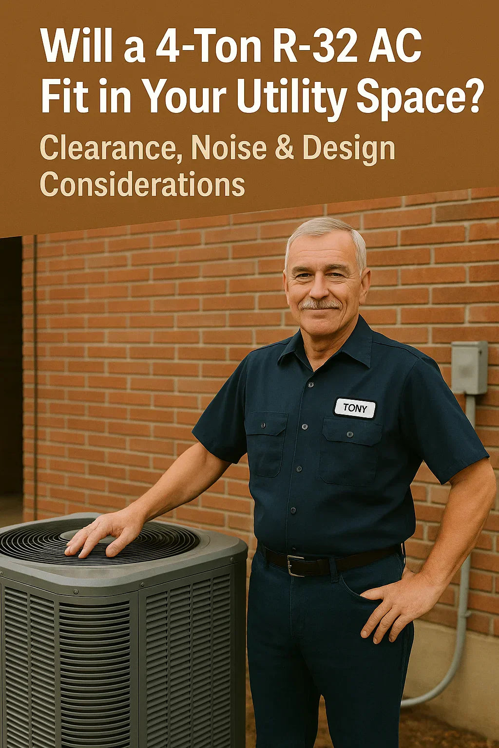 Will a 4-Ton R-32 AC Fit in Your Utility Space Clearance, Noise & Design Considerations