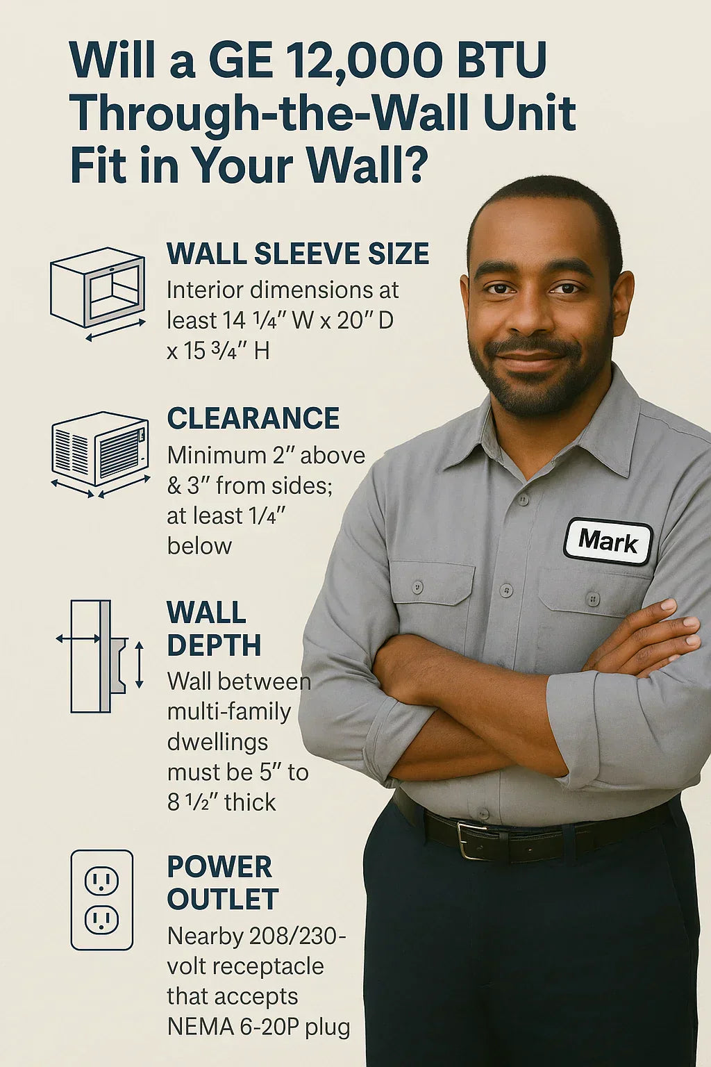 Will a GE 12,000 BTU Through-the-Wall Unit Fit in Your Wall? Sizing, Clearance & Electrical Needs Explained