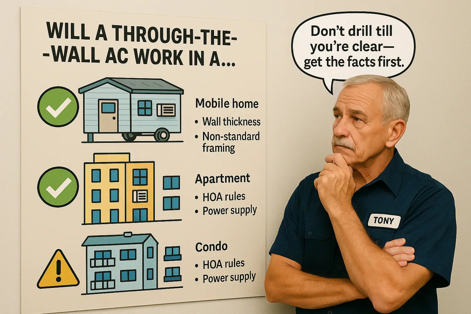 Will a Through-the-Wall AC Work in a Mobile Home, Apartment, or Condo