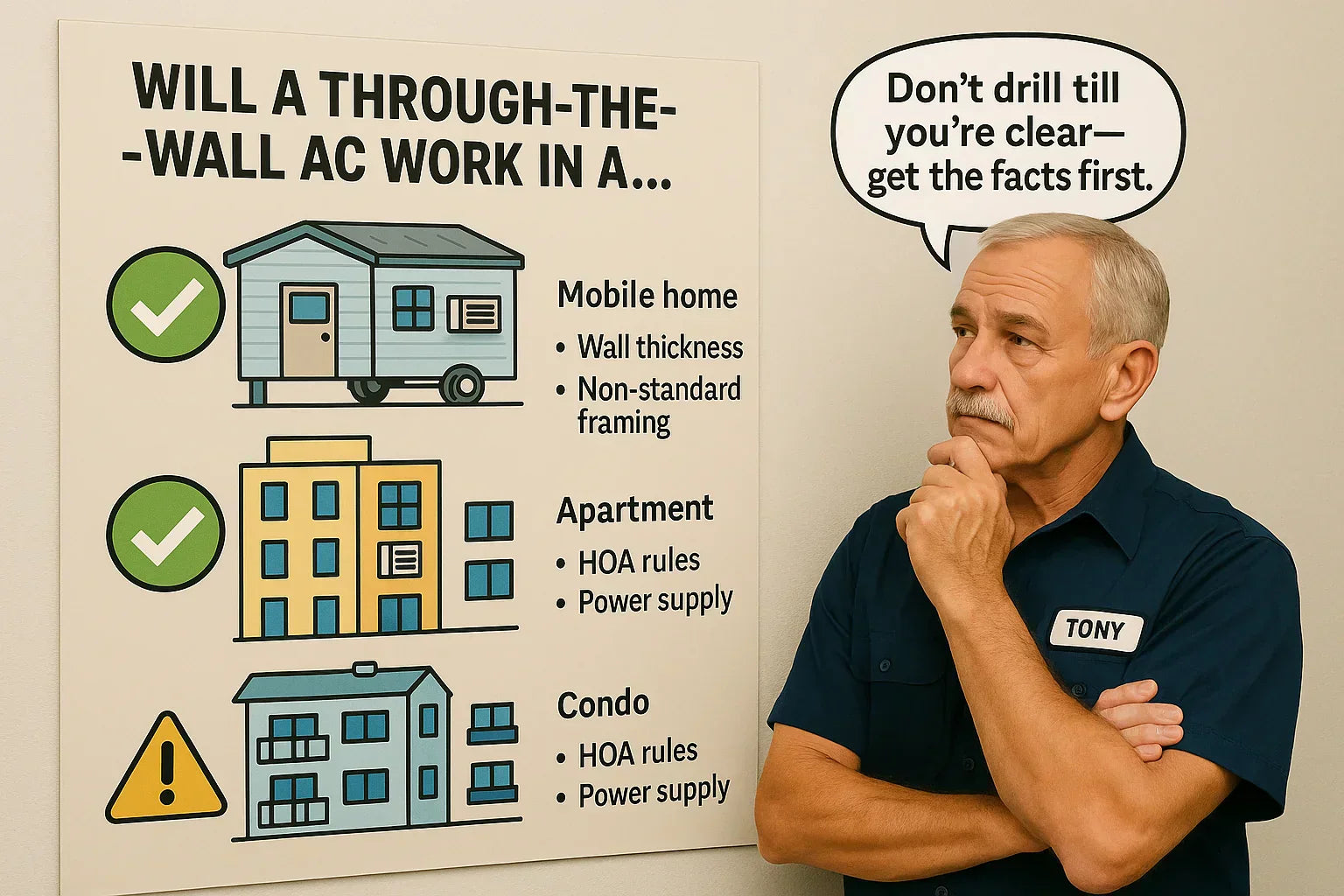 Will a Through-the-Wall AC Work in a Mobile Home, Apartment, or Condo?