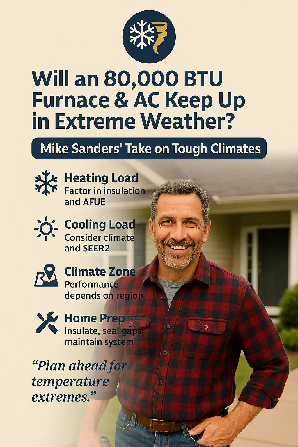 Will an 80,000 BTU Furnace & AC Keep Up in Extreme Weather