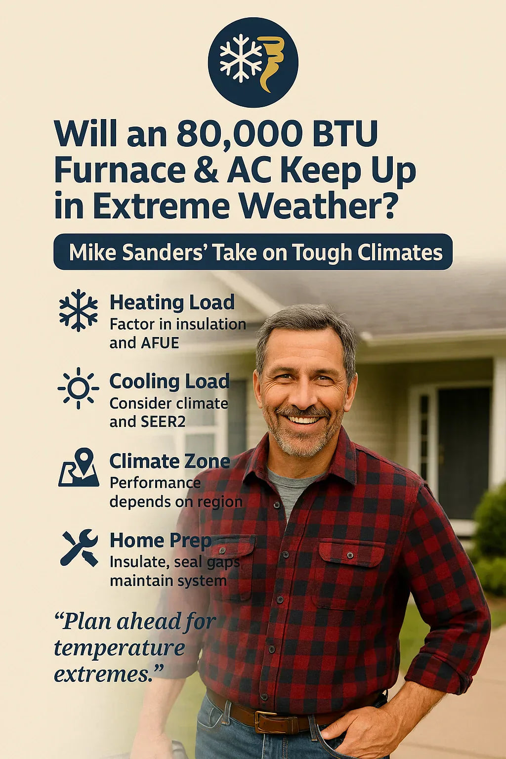 Will an 80,000 BTU Furnace & AC Keep Up in Extreme Weather?