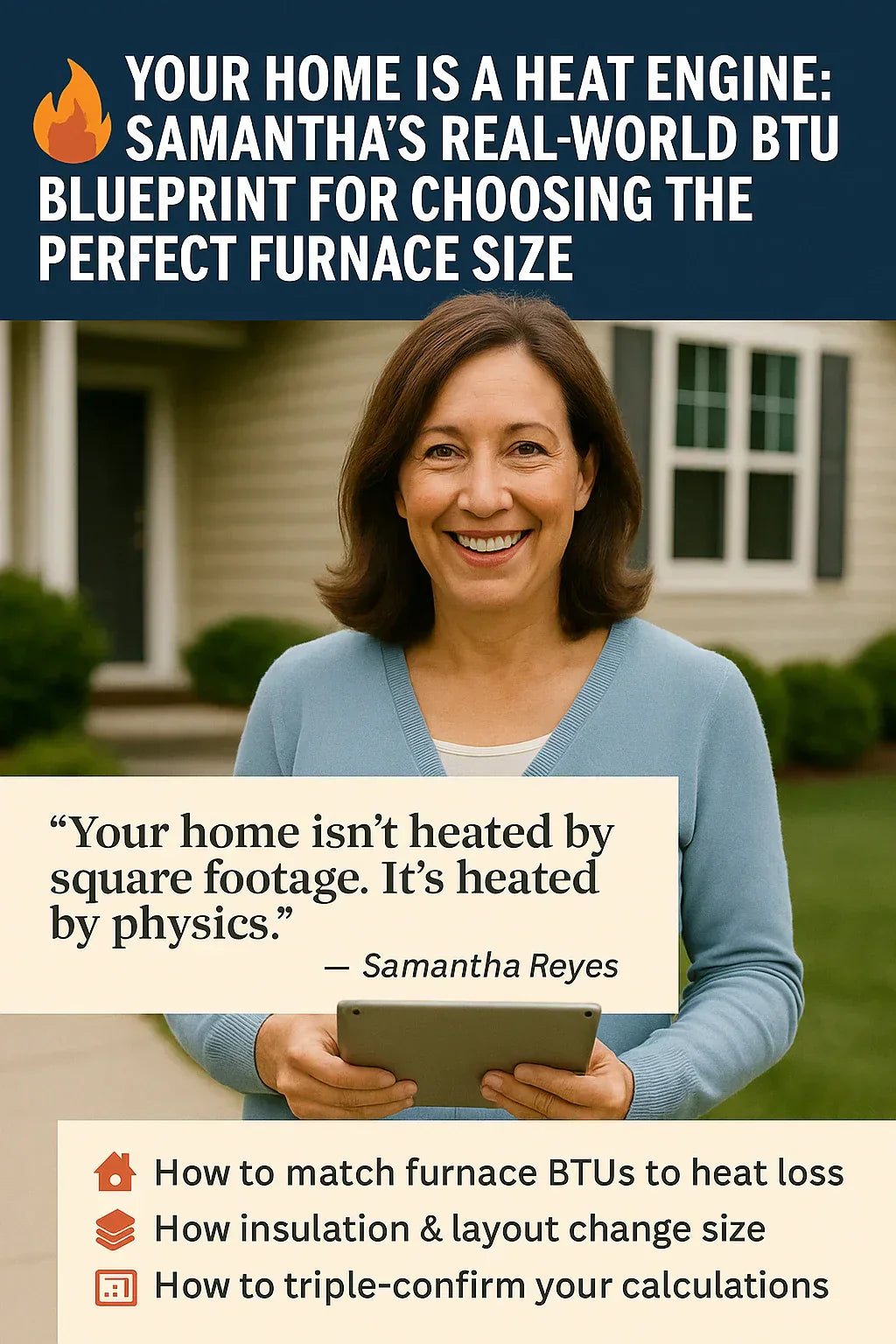 Your Home Is a Heat Engine Samantha’s Real-World BTU Blueprint for Choosing the Perfect Furnace Size