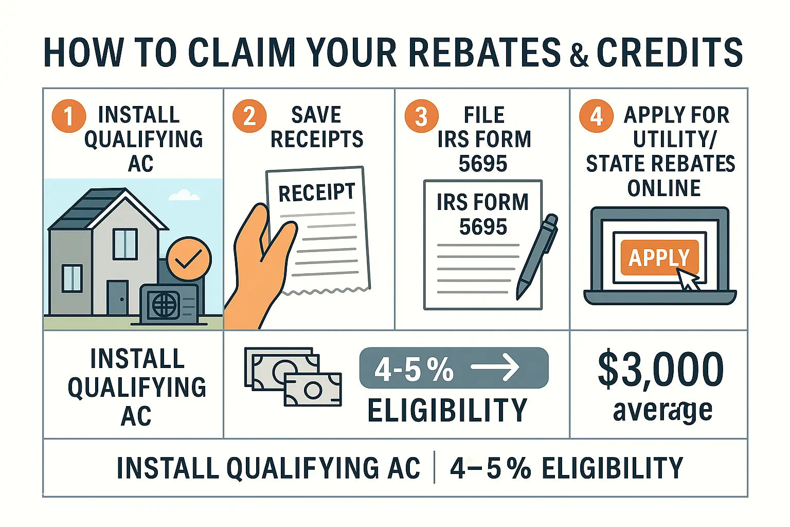 Rebates and Tax Credits Available for Central AC Units in 2025