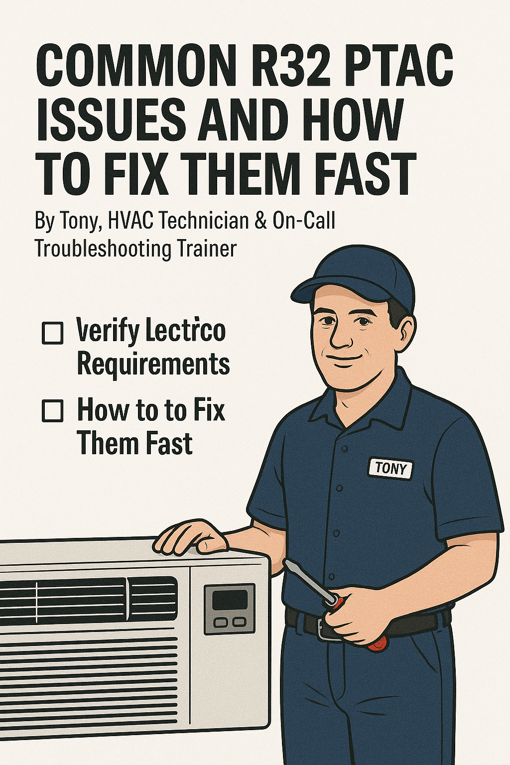 Common R32 PTAC Issues and How to Fix Them Fast - By Tony, HVAC Technician & On-Call Troubleshooting Trainer