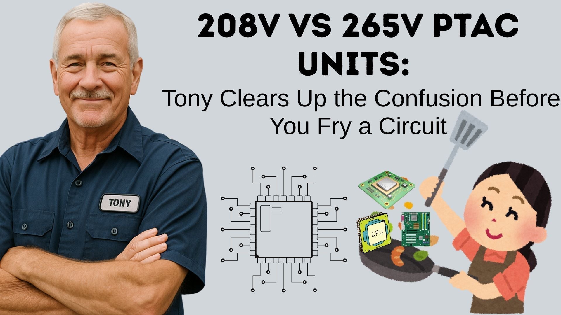 208V vs 265V PTAC Units: Tony Clears Up the Confusion Before You Fry a Circuit