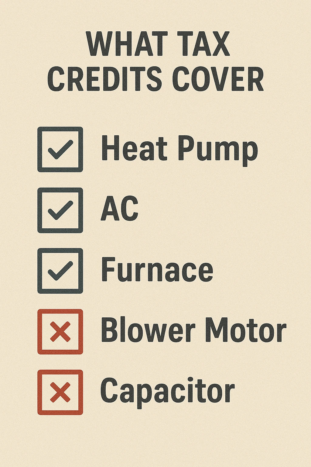 Can You Claim Tax Credits for HVAC Repairs or Component Replacements?
