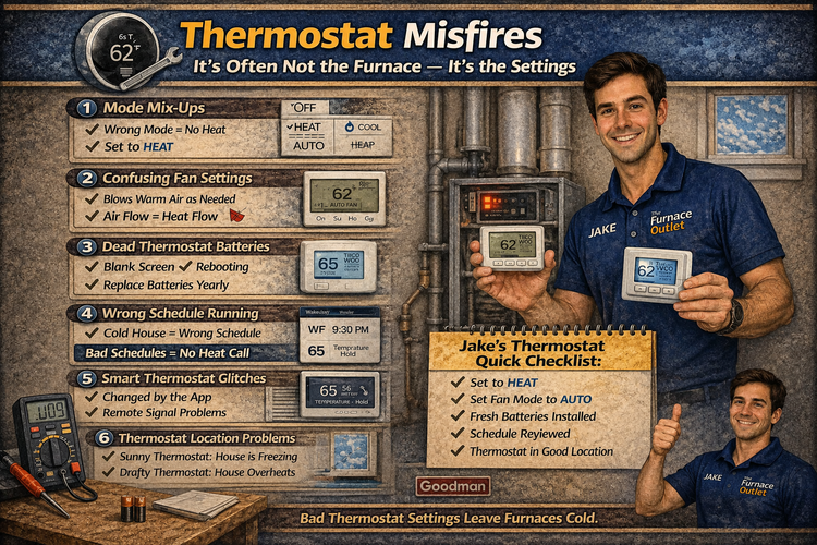 Thermostat Misfires: It’s Often Not the Furnace — It’s the Settings